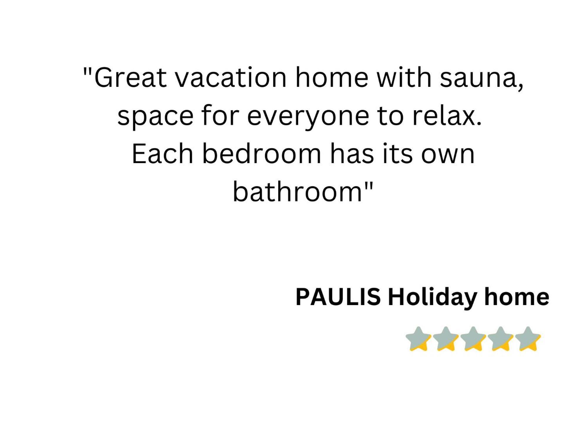 Paulis Cozy 4-Bedroom Vacation Home - With 4 Bathrooms Sun Terrace & Sauna, Nice To Hike & Bike, To Chil & Meet Bullange Exterior photo
